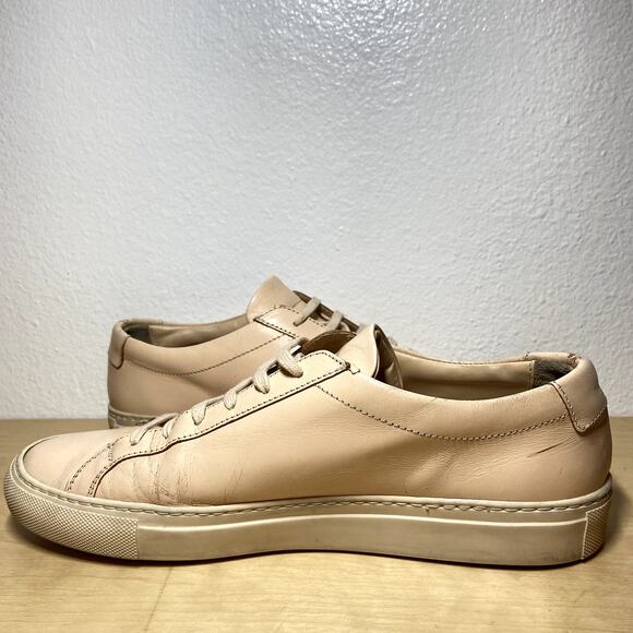 Common Projects Original Achilles Sneakers Leather Low Top Casual Cream 42 9 - Picture 3 of 6
